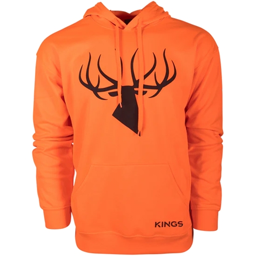 Kings Camo Kings Poly Hoodie Blaze Orange X-Large KBZ415-BZ/DS-XL