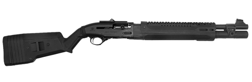 Langdon Tactical Tech Beretta 1301 3" 7+1 18.50" Black Oxide Heat Shield Barrel, Black Optic Ready Aluminum Receiver, Black Magpul Polymer Stock, Beretta Patrol Forend LTT1301HBFRMBLK