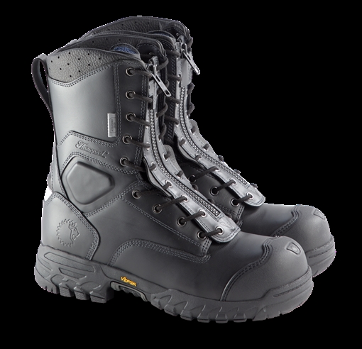 LION Essentials Station 1 - 9"" Men's Lace-Up/Zip EMS/Wildland Leather Boot 804-6379-10.5