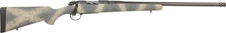 Bergara B-14 Ridge Carbon Wilderness Rifle B14S522CF, 6.5 Creedmoor, 22", Camo Stock, Gray Finish, 4 Rds
