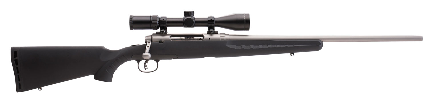 Savage Axis XP Bolt Action Rifle 57545, 350 Legend, 18", Black Synthetic Stock, Matte Stainless Finish, 3-9x40mm Scope, 4 Rds