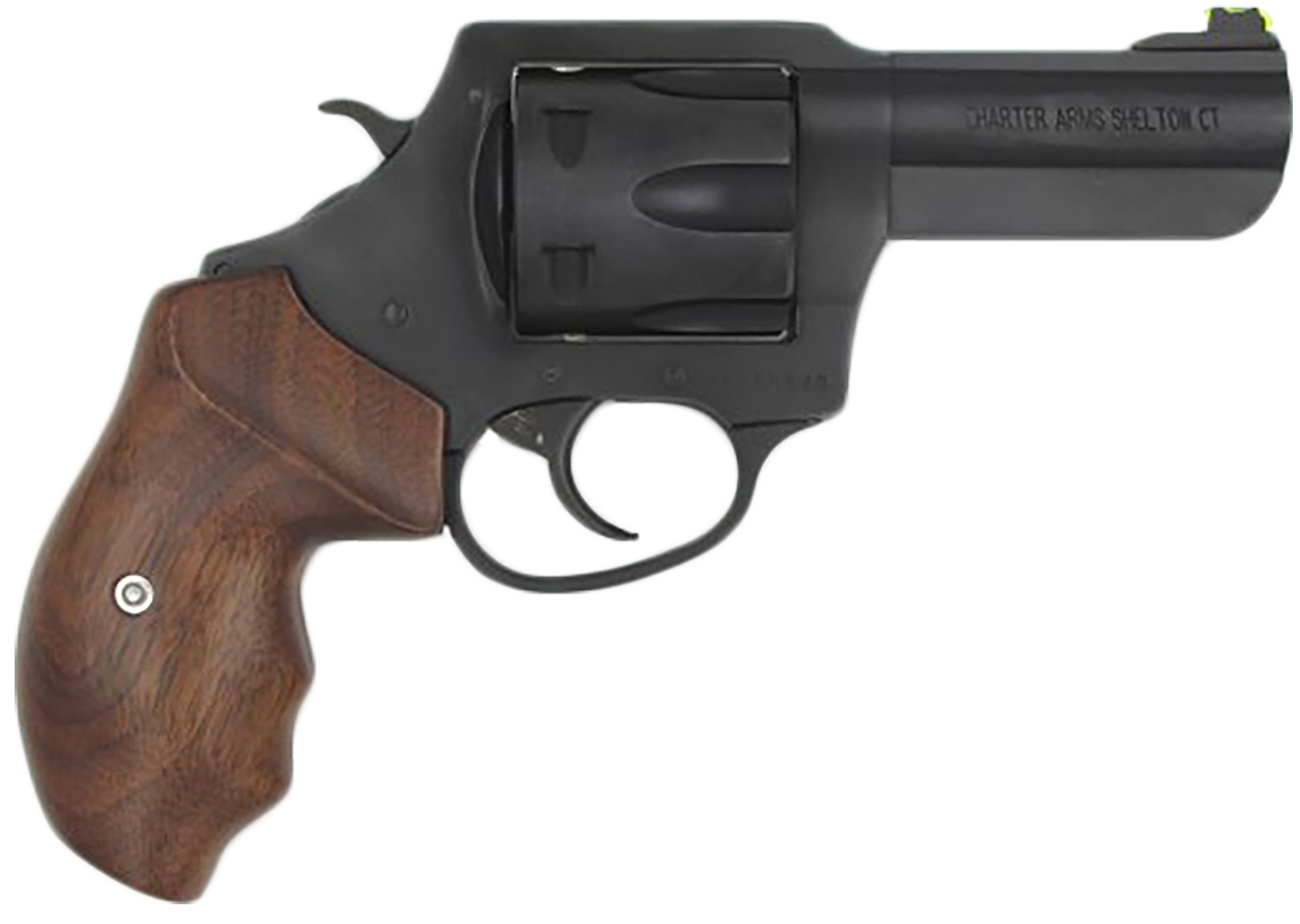 Charter Arms Professional II Revolver 63526, 357 Mag, 3", Wood Grip, Black Nitride Finish, 6 Rd