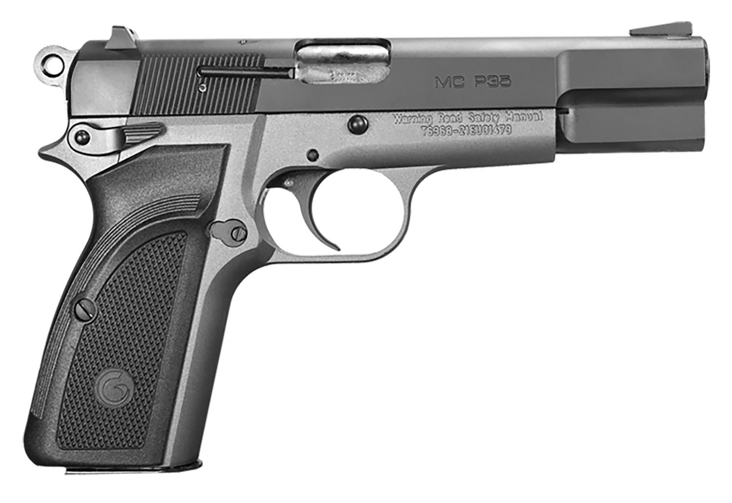 Girsan MCP35 SAO Pistol 390455, 9mm Luger, 4.87", Black Polymer Grips, Matte Gray Finish, 15 Rds