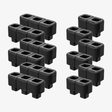 Magpul DAKA Block Expansion Kit - Black, Includes (6) 3 Sections, (6) 2 Sections