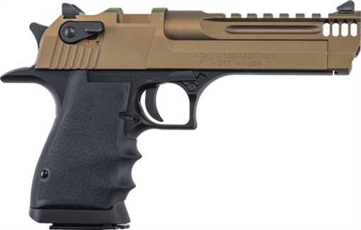 MAGNUM RESEARCH RESEARCH DESERT EAGLE L5 357 MAG 5IN BARREL 9RD BLACK FRAME BURNT BRONZE SLIDE MUZZLE BRAKE DE357L5BB