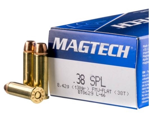 MAGTECH AMO 38 SPECIAL 130GR FMJ 50-RD ( 20 BOXES PER CASE ) 38T