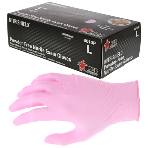 MCR Safety Pink 4 Mil Medical NBR L 6010PS