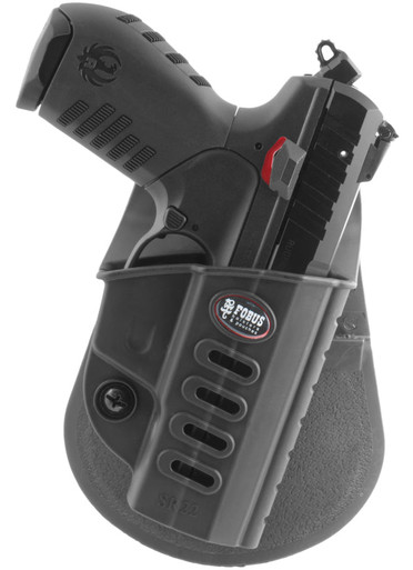 Fobus SR22RP Evolution Belt Roto Passive Retention OWB Holster - Fits the Ruger SR22, Black Polymer, Right Hand