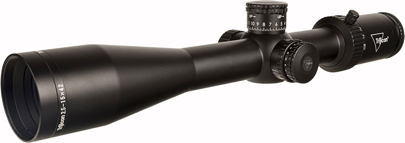 Trijicon Credo HX Rifle Scope 2900033, 2.5-15x42mm, 30mm tube, Black, MOA Crosshair