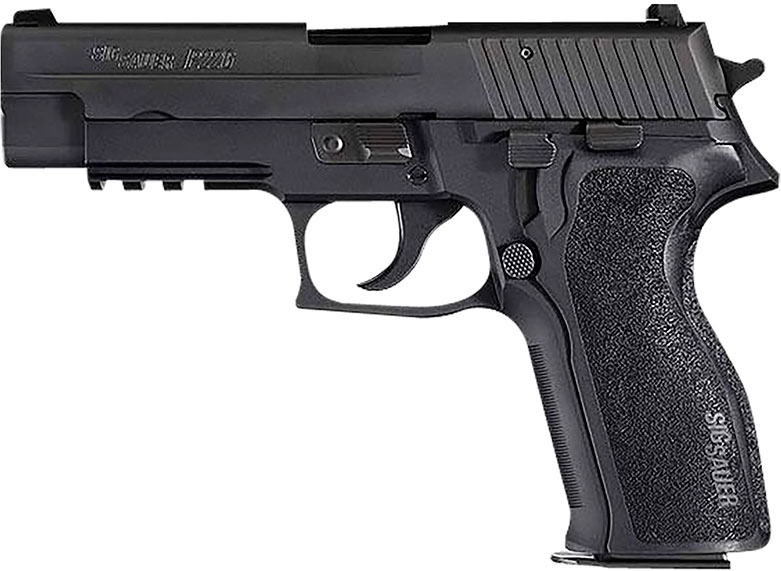 Sig P226 Elite Pistol E26R9BSE, 9mm, 4.4 in, Blue Polymer Grip, Black Finish, Night Sights, 15 Rd