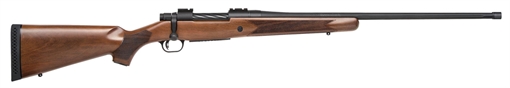 Mossberg Patriot Full Size 7mm PRC 3+1 24" Matte Blued Fluted Threaded Barrel, Drilled & Tapped Matte Blued Stainless Steel Receiver, Walnut Fixed Stock 28239