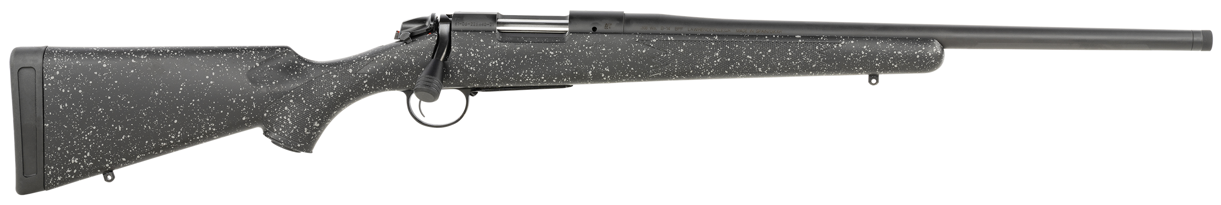 Bergara B-14 Ridge SP Rifle B14S511C, 308 Win, 18", Gray Speckled Black Stock, Black Cerakote Finish, 4 Rds