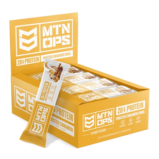 MTN Ops Protein Bar Frosted Cinnamon Swirl 10pk. 6.3436E+11