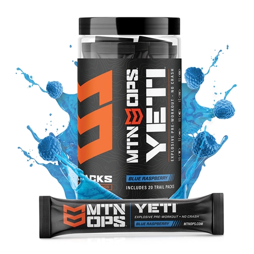 MTN OPS MTN Ops Yeti Preworkout Blue Raspberry Trail Pack 20 ct. 1101630320