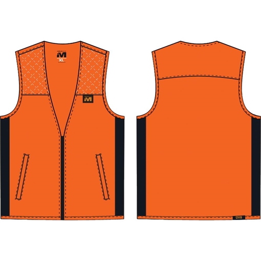 Muddy DV8 Lightweight Hunting Vest Blaze Orange XL MUD-LW-VEST-BO-XL