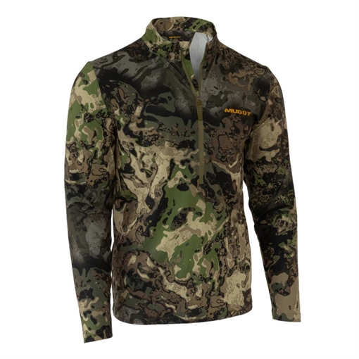 Muddy TR Lightweight Quarter Zip Long Sleeve Shirt Veil Canyon Hybrid M MUD-LW-QZ-VCH-M