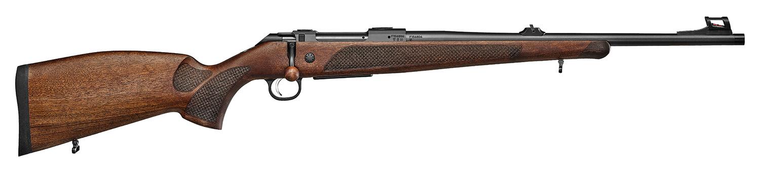 CZ-USA 600 Lux Bolt Action Rifle 07304, 300 Win Mag, 24", Black Metal Finish, Walnut Bavarian Style Stock, 3 Rds