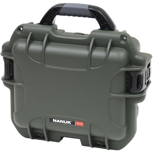 Nanuk Hard Cases Nanuk Pistol and Accessory Hard Case w/Foam Olive 9.4 in. x 7.4 in. x 5 in 905S-010OL-0A0