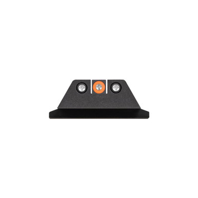 Night Fusion Tritium Night Sights for Smith & Wesson M&P Handguns - Rear Square Black, Orange Dot