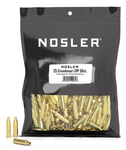 NOSLER BULK BRASS BAG 25CREED LPP 50/1 10264