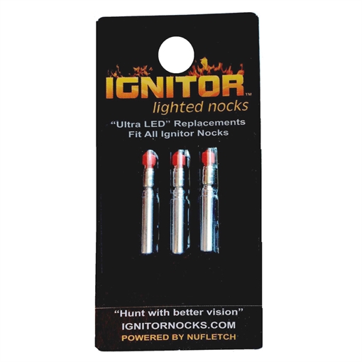 NuFletch NuFletch Ignitor Nock Replacement Bulbs Red Universal 3 pk. REP-BLB-RED/3PK