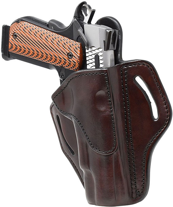 1791 Gunleather Belt Hoster, Signature Brown, Right Hand, 1911 4"-5" (BH1SBRR)