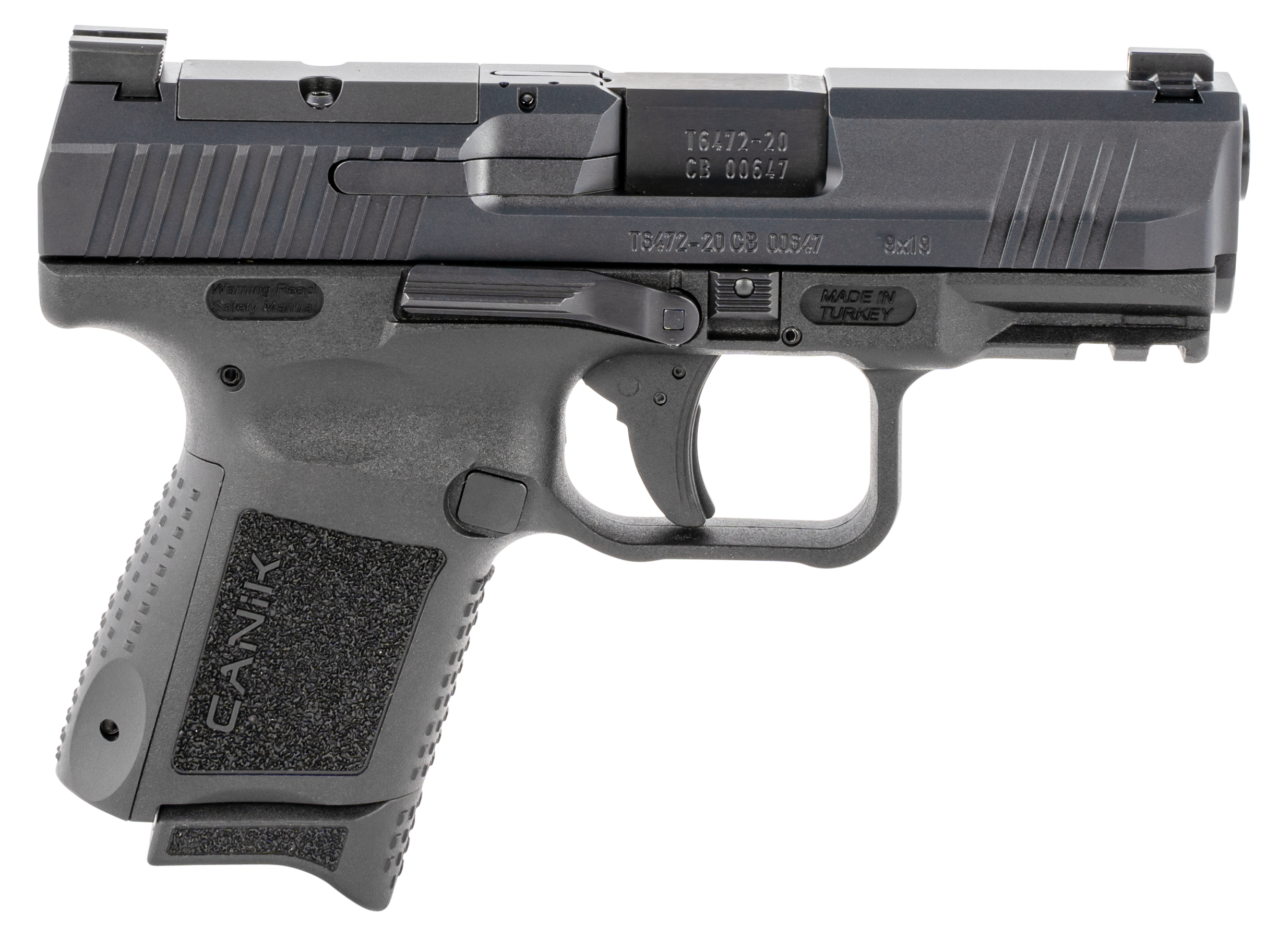 Century Arms Canik TP9 Elite Subcompact Pistol HG5643N, 9mm, 3.5", Black Grips, Black Finish, 15 Rds