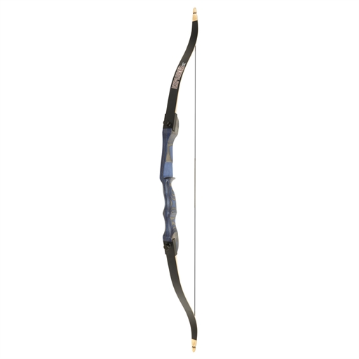 October Mountain Explorer CE Recurve Bow Blue 54 in. 28 lbs. 811314026354