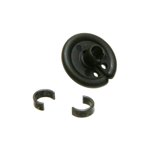 October Mountain Slotted Kisser Button Black 9/16 in. 1 pk. 810173010771