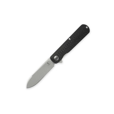 Terrain 365 Otter Flip-AT Carbon Fiber Flipper Folding Knife - 3.0" Terravantium Blade, Carbon Fiber Handles