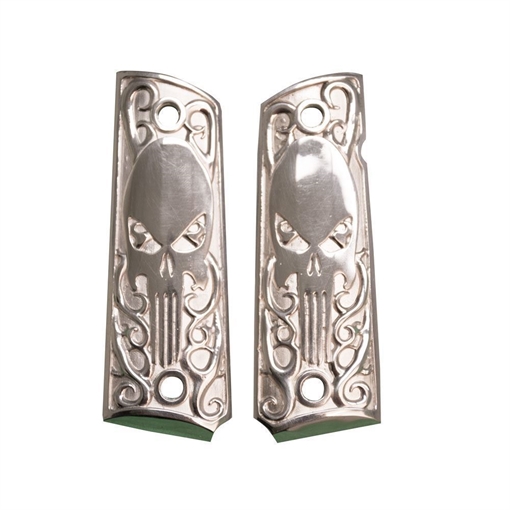 Outshine Designs 1911 Sterling Silver Skull Pistol Grip ODG002