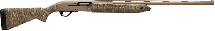 Winchester SX4 Hybrid Hunter Semi-Auto Shotgun 511233292, 12 Gauge, 28", 3.5" Chmbr, Mossy Oak Bottomlands Stock, Cerakote FDE Finish