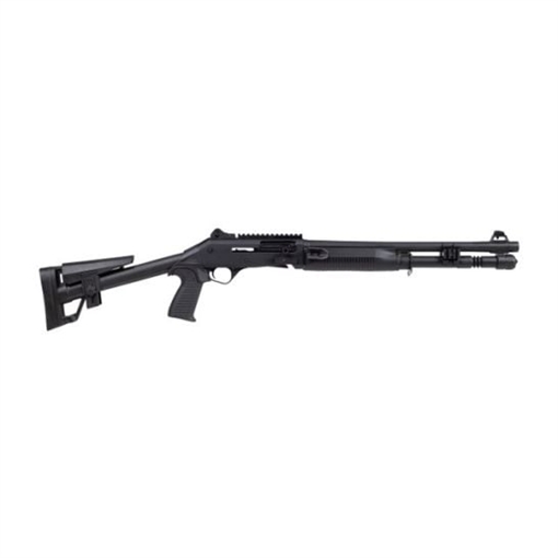 PANZER ARMS M4 SPEED 12G SA 18.5" STANDARD BLACK W/ FIXED SKELETON STOCK 5RD PAM4CSBPFSS