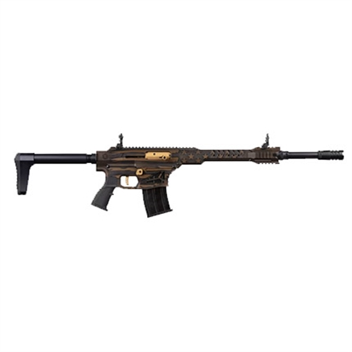 PANZER ARMS MAG12 12GA BLK/BRONZE FLAG PAMAG12TSBBUSFC