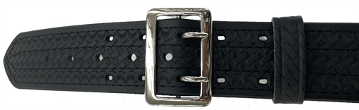 Perfect Fit 2.25'' 4 Row Stitching Sam Browne Leather Belt w/ Chrome Buckle 8001-BW-CH-36