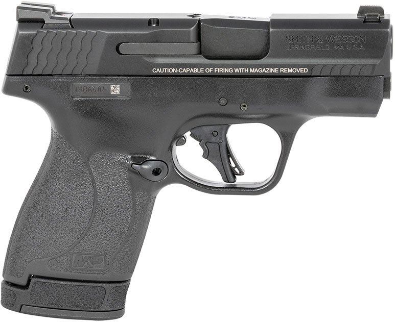 Smith & Wesson M&P9 Shield Plus Pistol 13250, 9mm, 3.1", No Manual Safety, Black Grips, Black Finish, Night Sights, 13 Rds