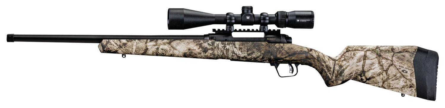 Savage 110 Apex Predator XP Bolt Action Rifle 57361, 308 Win, 20", 4-12x44mm Scope, Camo Synthetic Stock, Black Finish, 4 Rds