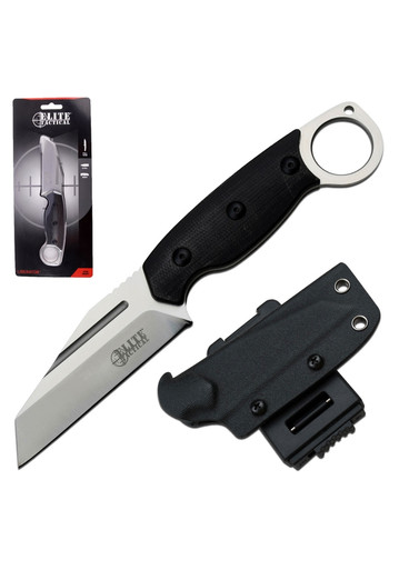 Master Cutlery Elite Tactical Liberator Fixed Blade -3.63" Satin D2 Wharncliffe Blade, Kydex Sheath