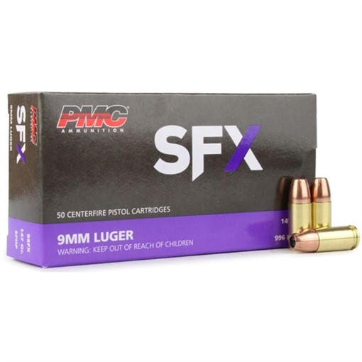 PMC PMC SFX Premium Ammo 9mm SFX HP 147 gr. 50 rd. SFX 147GR