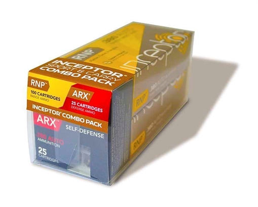 Polycase .380 Auto ARX & RNP (60 gr & 56 gr) Ammo 125 Rounds (100 RNP Ammo X 25 ARX Ammo) POLY-380RNPARXBR-125