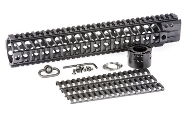 Spike's Tactical BAR2 Quad Rail - Fits AR-15 Rifles, 13.5" Free Floating, Black