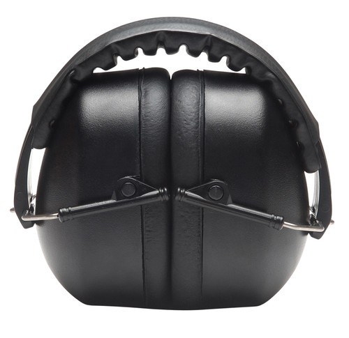 Pyramex Ear Muffs, 27dB, Over the Head, Black