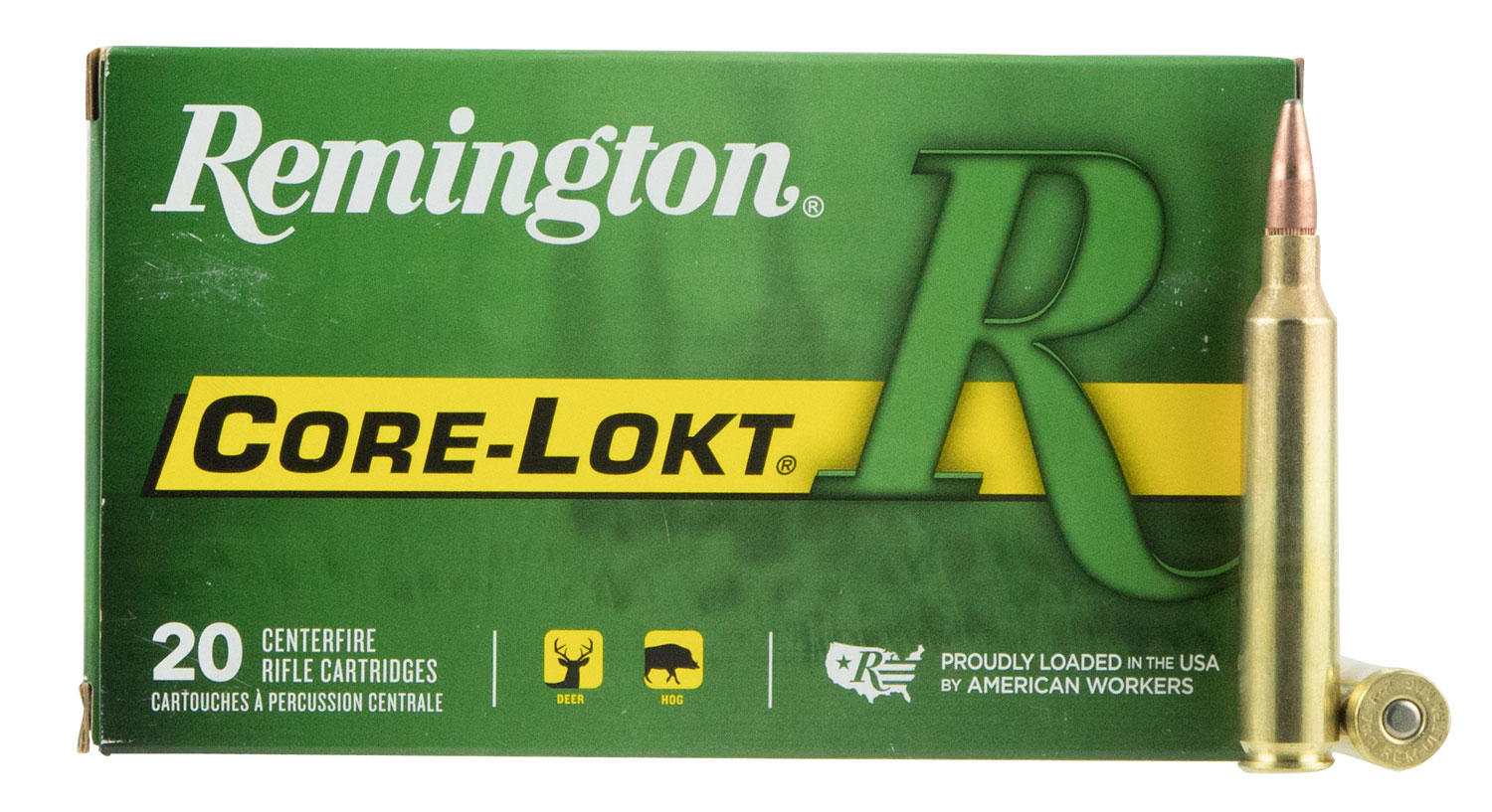 Remington Core-Lokt Rifle Ammunition 27759, 7mm RUM, Pointed Soft Point, 150 gr, 3230 fps, 20 Rd/Bx