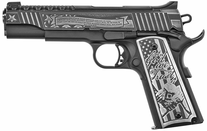 Auto Ordnance 1911 United We Stand Edition Pistol 1911TCAC5, 45 Automatic Colt Pistol ACP, 5", Aluminum Grip, Custom Finish