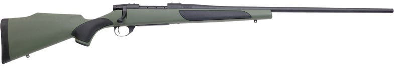 Weatherby Vanguard Rifle VGY256RR4O, 25-06 Remington, 24 in, Green Synthetic Stock, Matte Black Bead Blast Finish