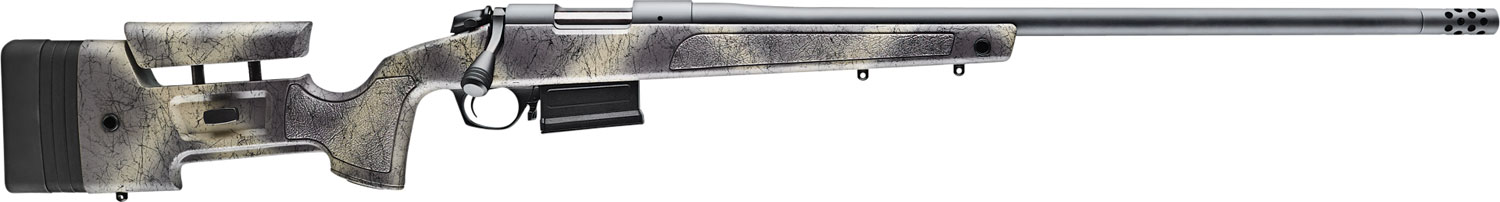 Bergara B-14 HMR Wilderness Bolt Action Rifle B14LM3510, 28 Nosler, 26", Woodland Camo Stock, Blued Finish, 5 Rds