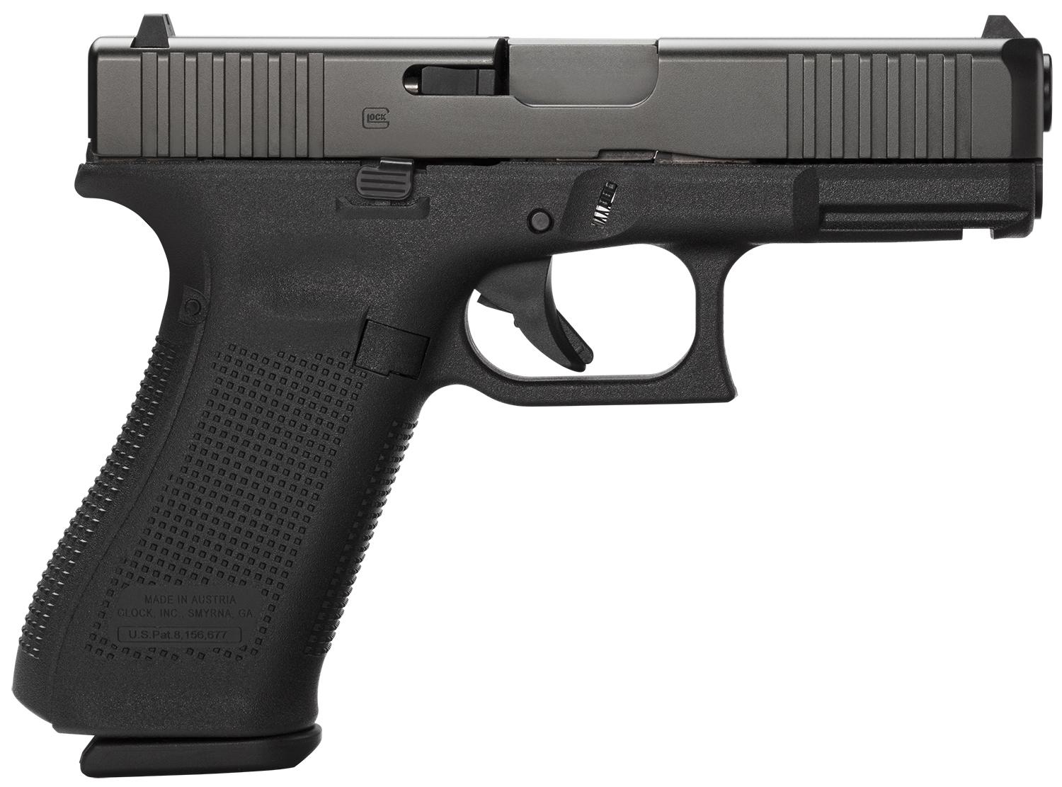 Glock G45 Gen5 Compact Crossover Pistol G4517AUT, 9mm Luger, 4.02", Modular Backstrap, Black Finish, 17 Rds