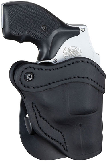 1791 Gunleather OWB Paddle Hoster, Stealth Black, Right Hand, Ruger GP100 (PDHR2SBLR)