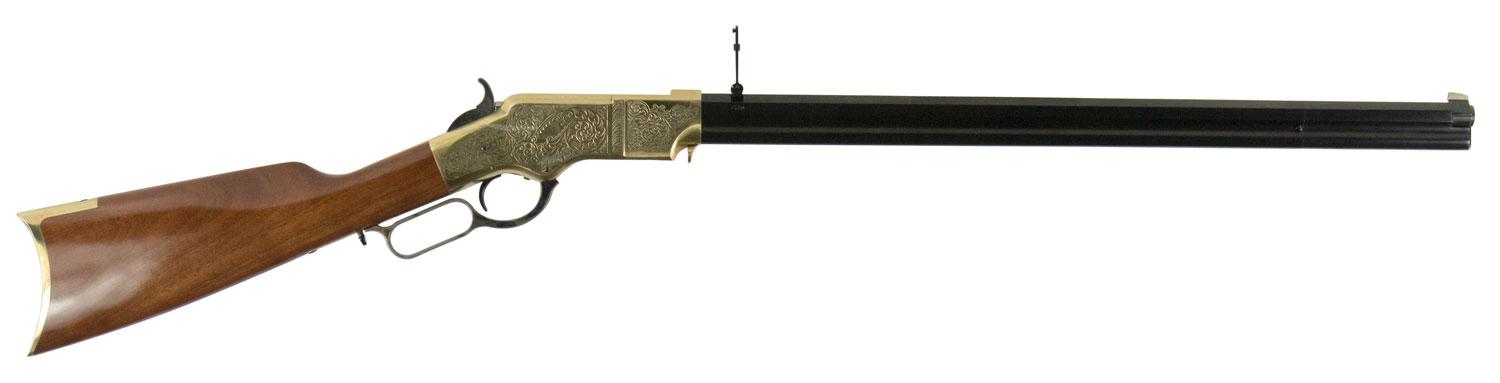 Taylors 1860 Henry Brass Engraved Lever Action Rifle 550296, 44-40 Win, 24.25", Blued Finish, 13 Rds