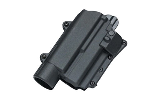 Rapid Force Rapid Force, Level 2 Duty Holster, Fits GLOCK 19/19X/45/22/17 with Large Light (X300/TLR-1), Right Hand, Black C R2-B-0057-BK-RH-LL-A0-